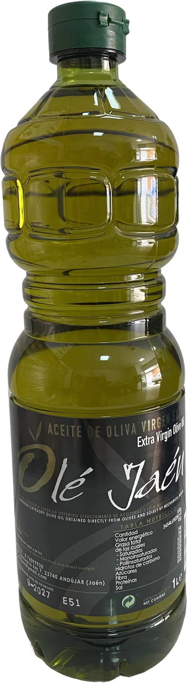 Botella de aceite de oliva virgen extra Olé Jaén